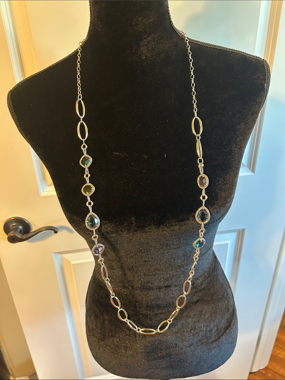 Brighton Silver Multi-Color Long Pendant Necklace. 0125 - Picture 2 of 15